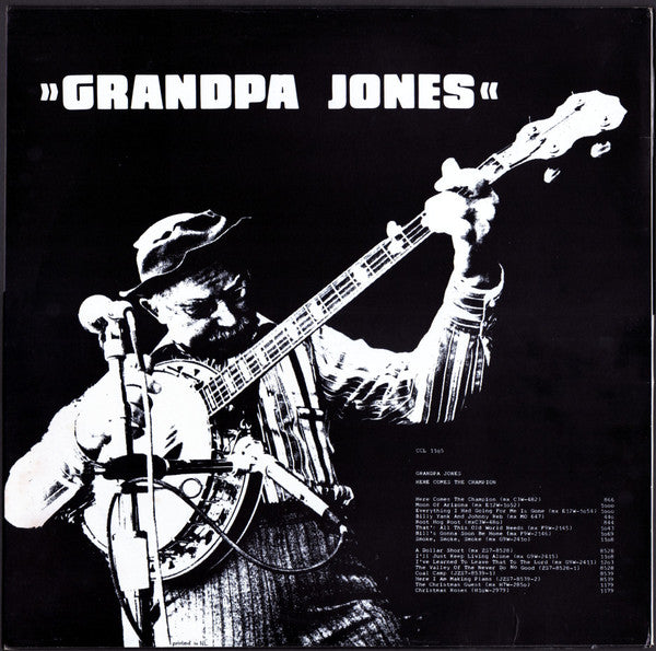 Grandpa Jones : Here Comes The Champion (LP)