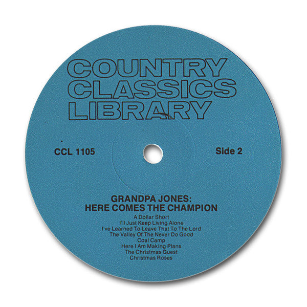 Grandpa Jones : Here Comes The Champion (LP)