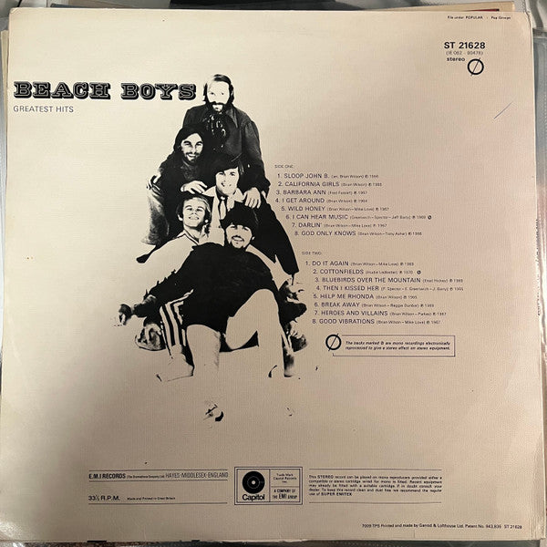 The Beach Boys : Greatest Hits (LP, Comp, Tex)