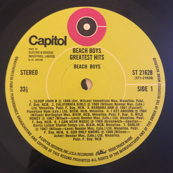 The Beach Boys : Greatest Hits (LP, Comp, Tex)
