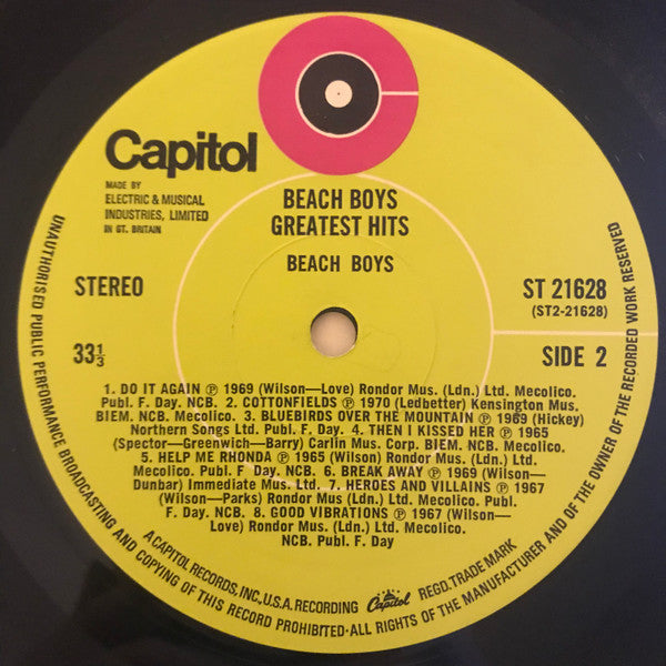 The Beach Boys : Greatest Hits (LP, Comp, Tex)