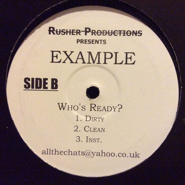 Example : Pointless Song / Who's Ready? (12", Ltd)