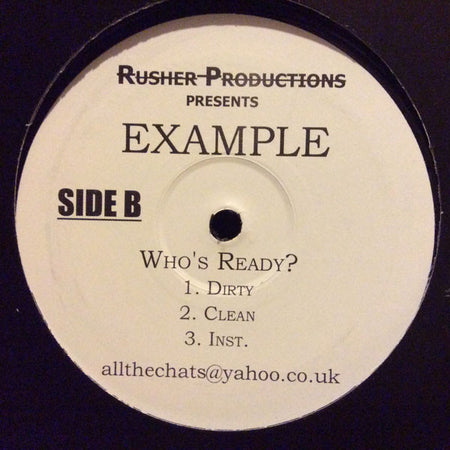 Example : Pointless Song / Who's Ready? (12", Ltd)