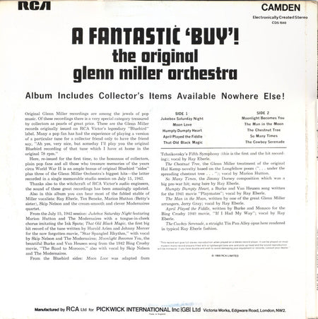 Glenn Miller And His Orchestra : The Original Recordings (LP, Comp)