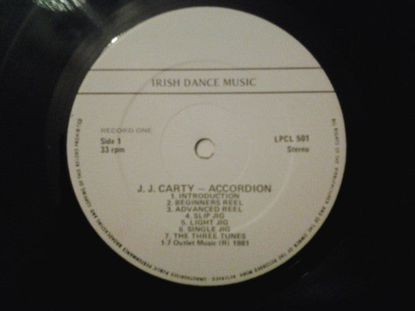 J.J. Carty : Accordion Speciaĺly For Irish Dancers Record One (LP)