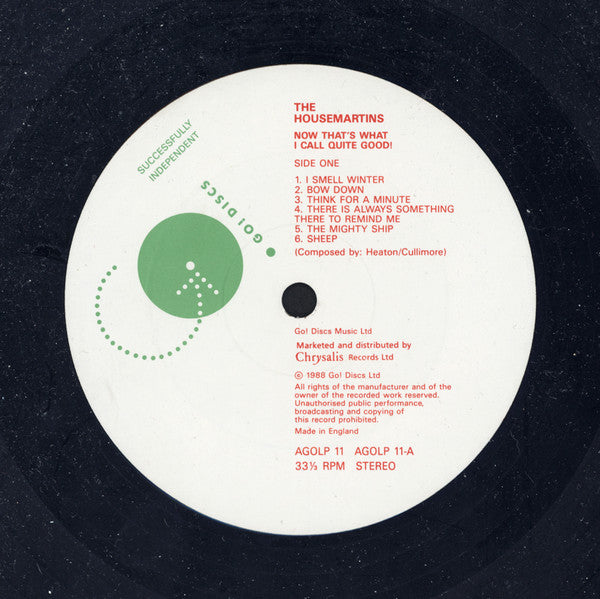 The Housemartins : Now That's What I Call Quite Good (2xLP, Comp, Gat)