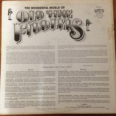 Various : The Wonderful World Of Old Time Fiddlers Volume 1  (LP, Comp, Mono)