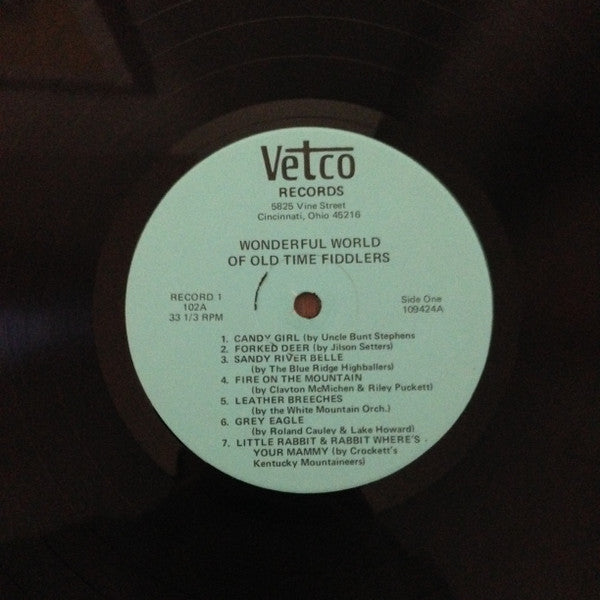 Various : The Wonderful World Of Old Time Fiddlers Volume 1  (LP, Comp, Mono)