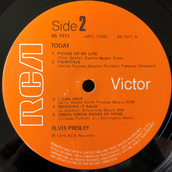 Elvis* : Today (LP, Album)