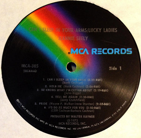Jeannie Seely : Can I Sleep In Your Arms / Lucky Ladies (LP, Album, Pin)