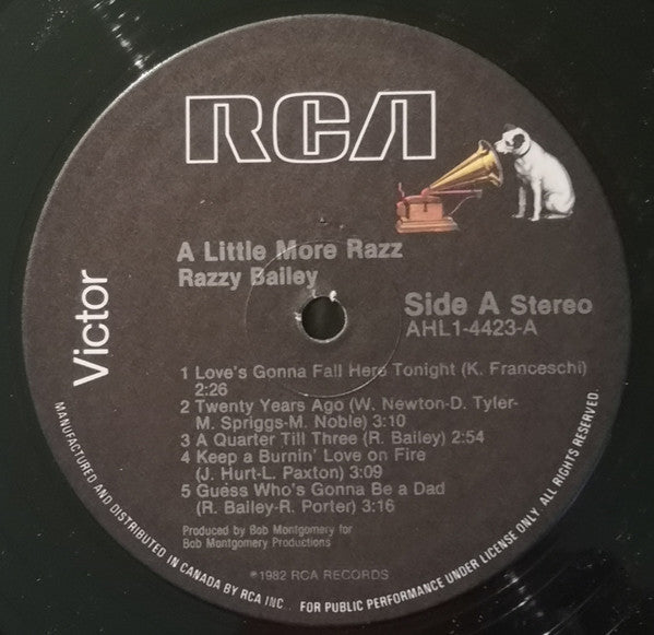 Razzy Bailey : A Little More Razz (LP, Album)