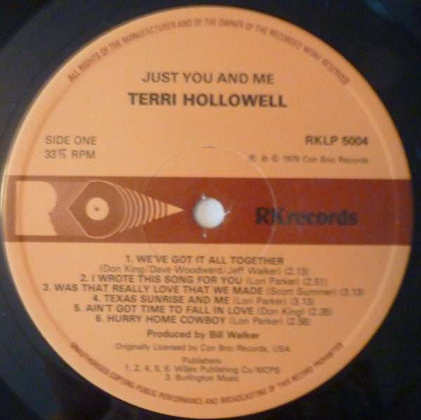 Terri Hollowell : Just You And Me (LP, Album)
