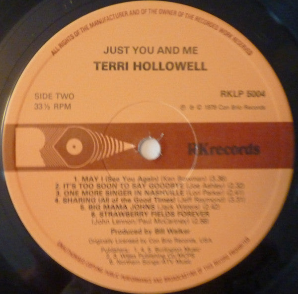 Terri Hollowell : Just You And Me (LP, Album)
