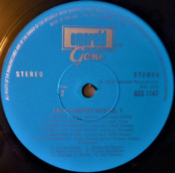 Various : Great Country Hits Vol.1 (LP, Comp)