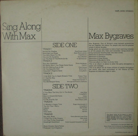 Max Bygraves : Sing Along With Max (LP, Album, RE)