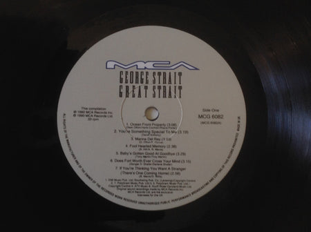 George Strait : Great Strait (LP, Comp)