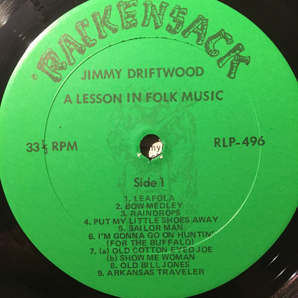 Jimmy Driftwood : A Lesson In Folk Music (LP, Album)
