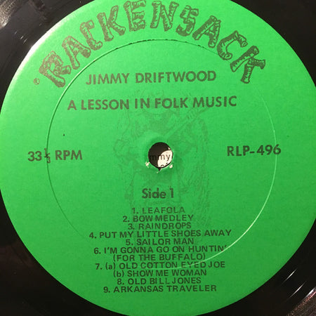 Jimmy Driftwood : A Lesson In Folk Music (LP, Album)