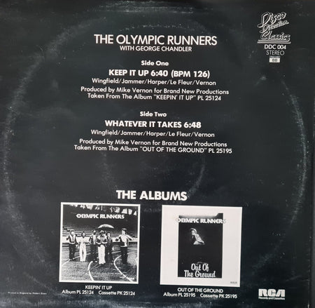 The Olympic Runners* With George Chandler : Keep It Up (12")