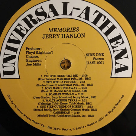 Jerry Hanlon : Memories (LP, Album)