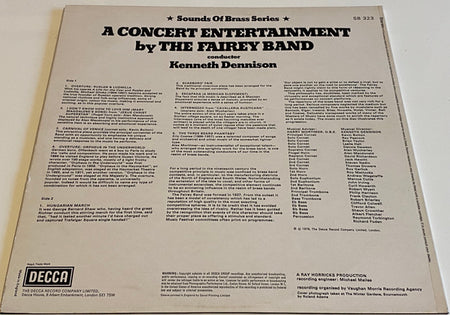 The Williams Fairey Brass Band : A Concert Entertainment (LP)
