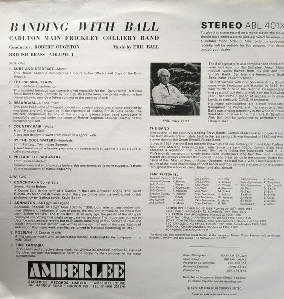 Carlton Main Frickley Colliery Band : Banding With Ball (LP)