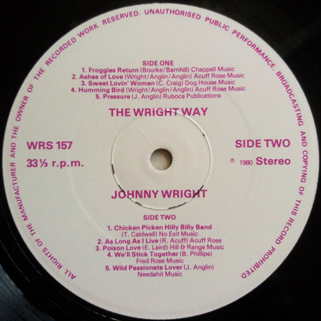 Johnny Wright (2) : The Wright Way (LP, Album)