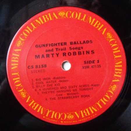 Marty Robbins : Gunfighter Ballads And Trail Songs (LP, Album, RE, San)