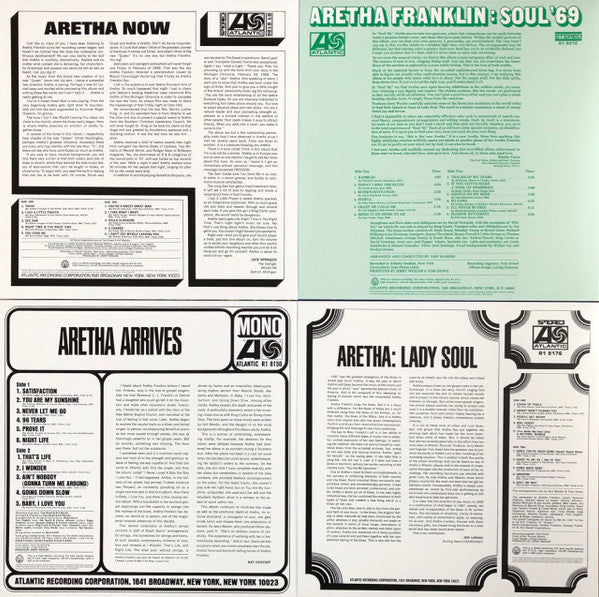 Aretha Franklin : Atlantic Records 1960s Collection (Box, Comp + LP, Mono, RE + LP, Mono, RE + LP, RE +)