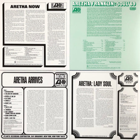 Aretha Franklin : Atlantic Records 1960s Collection (Box, Comp + LP, Mono, RE + LP, Mono, RE + LP, RE +)