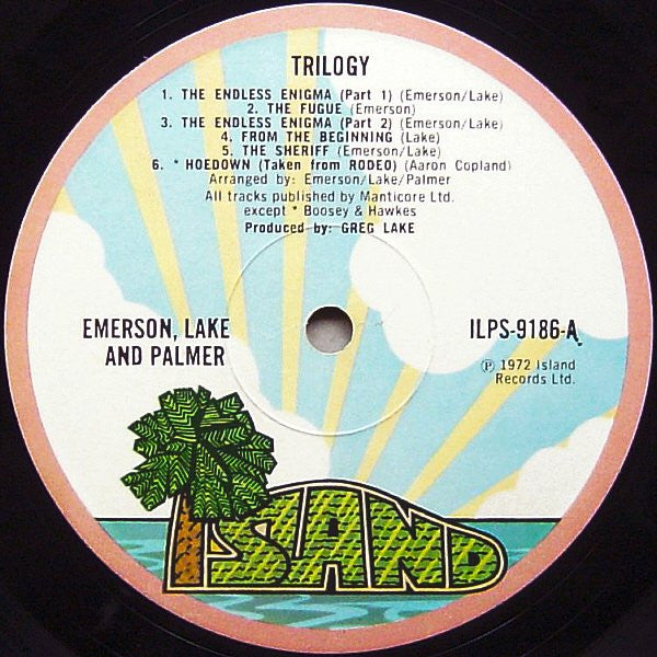 Emerson, Lake & Palmer : Trilogy (LP, Album, Gat)
