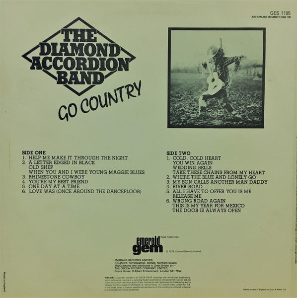 The Diamond Accordion Band : Go Country (LP, Album)