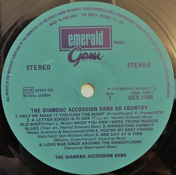 The Diamond Accordion Band : Go Country (LP, Album)