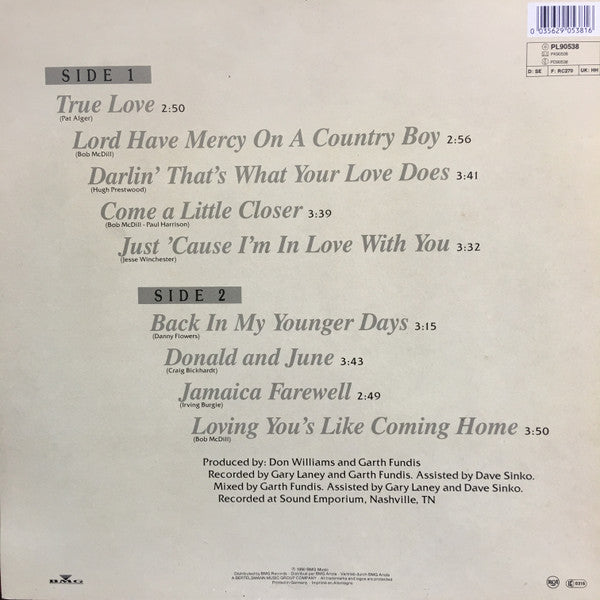Don Williams (2) : True Love (LP, Album)