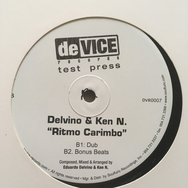 Ken N & Delvino : Ritmo Carimbo (12", TP)