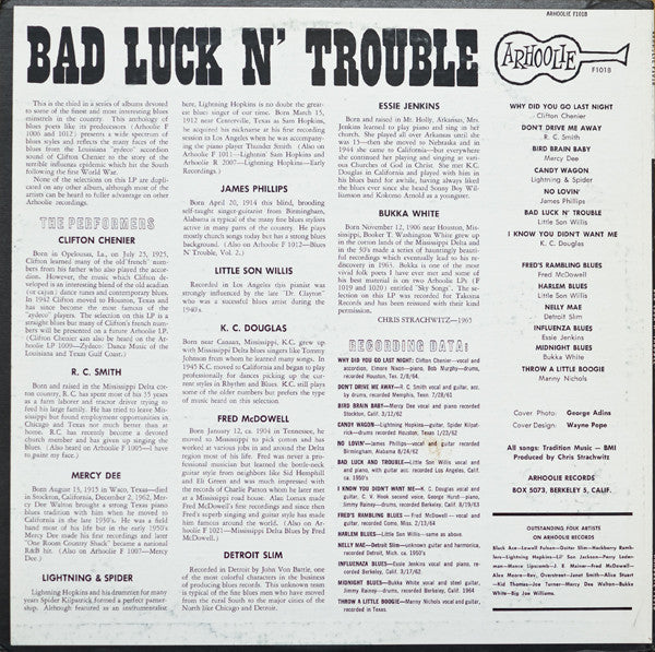 Various : Bad Luck N' Trouble (LP, Comp)