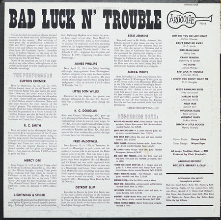 Various : Bad Luck N' Trouble (LP, Comp)