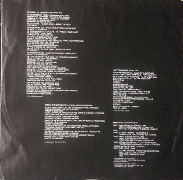 David Bowie : Young Americans (LP, Album, RE)