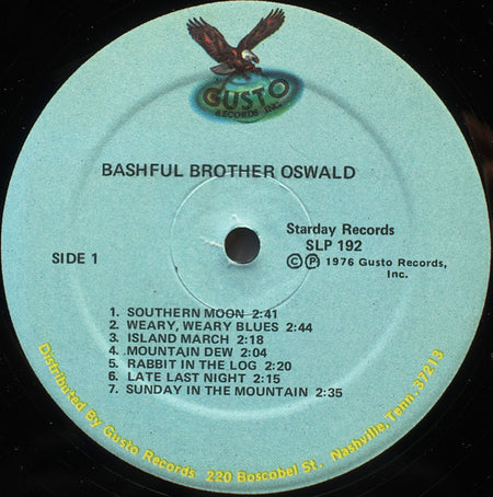 Bashful Brother Oswald : Celebrating 25 Years With Roy Acuff And The Smokey Mountain Boys On The Grand Ole Opry (LP, Album, RE)
