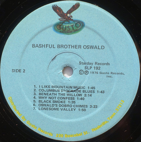 Bashful Brother Oswald : Celebrating 25 Years With Roy Acuff And The Smokey Mountain Boys On The Grand Ole Opry (LP, Album, RE)