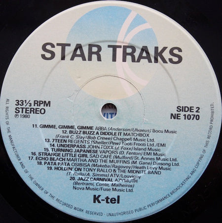 Various : Star Traks (LP, Comp)