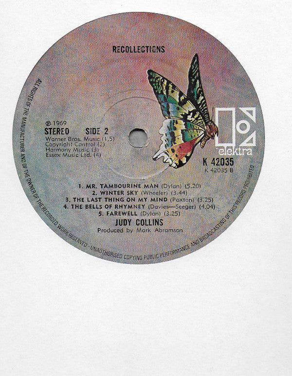 Judy Collins : Recollections (LP, Comp, RE, 197)