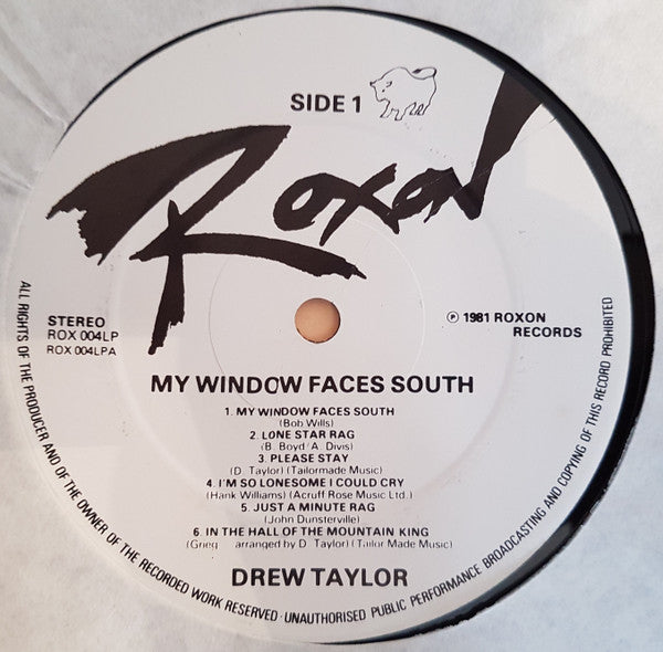 Drew Taylor : My Window Faces The South (LP, Album)