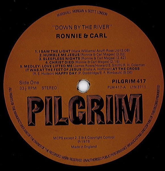 Ronnie & Carl : Down By The River (LP)