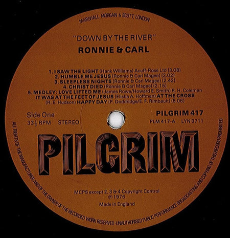 Ronnie & Carl : Down By The River (LP)