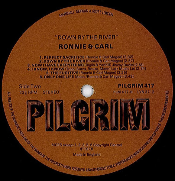 Ronnie & Carl : Down By The River (LP)