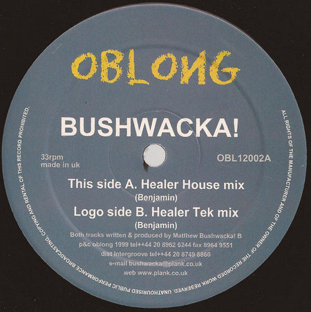 Bushwacka! : Healer (12")