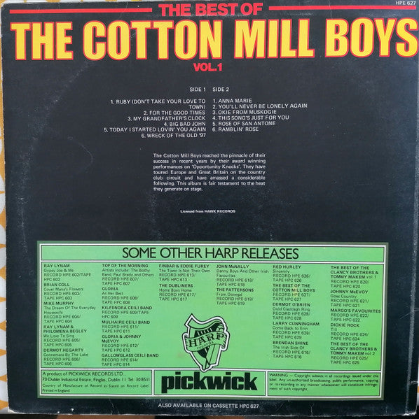 Cotton Mill Boys : The Best Of (LP, Comp)
