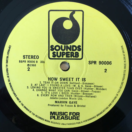 Marvin Gaye : How Sweet It Is (To Be Loved By You) (LP, Comp)