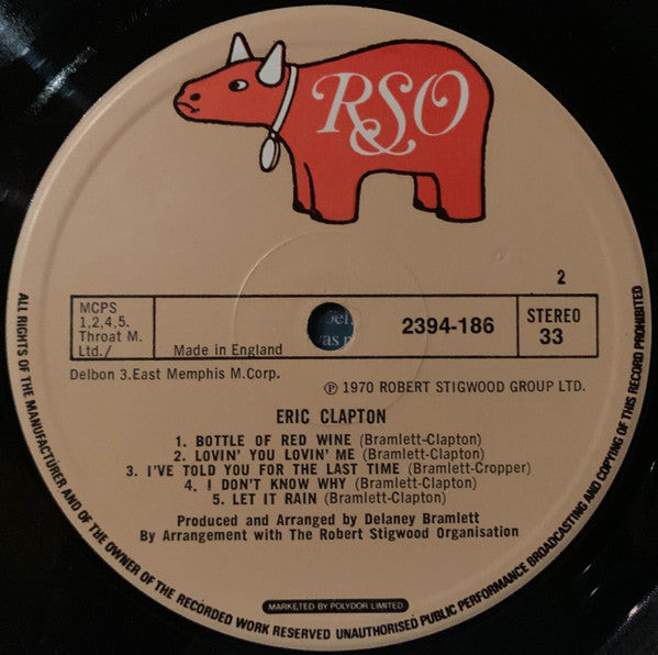 Eric Clapton : Eric Clapton (LP, Album, RE)